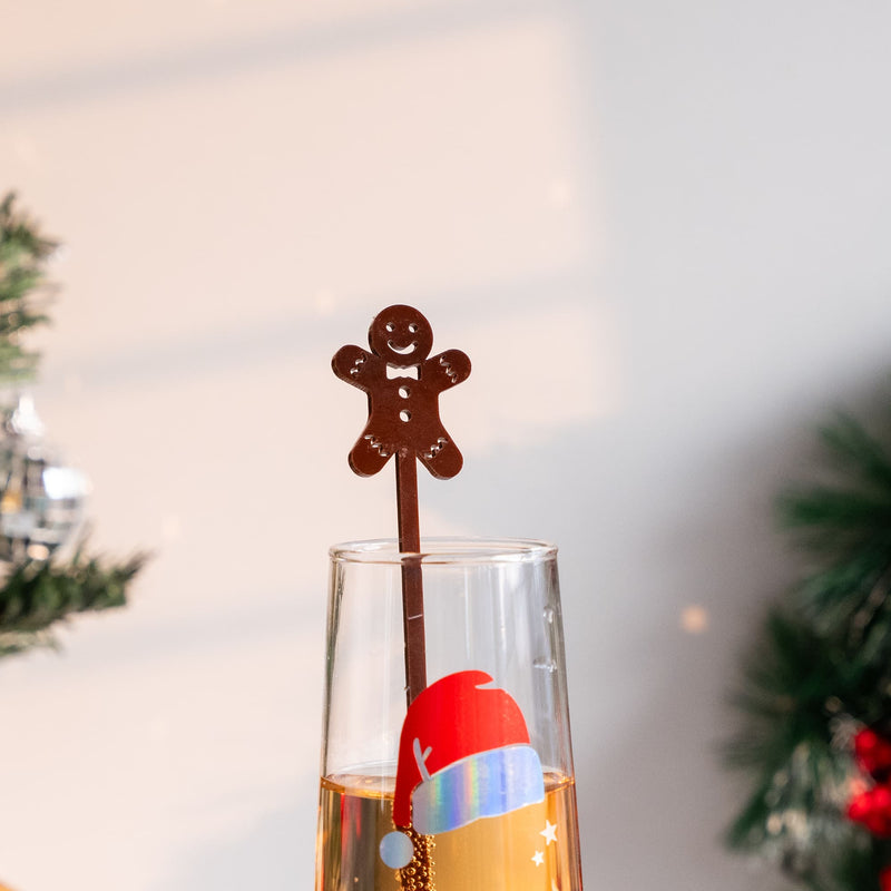 Christmas Drink Stirrers - Set of 5