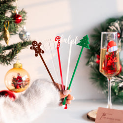 Christmas Drink Stirrers - Set of 5