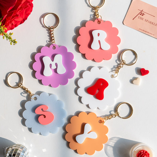 Personalized Blossom Keychain - COD Not Applicable