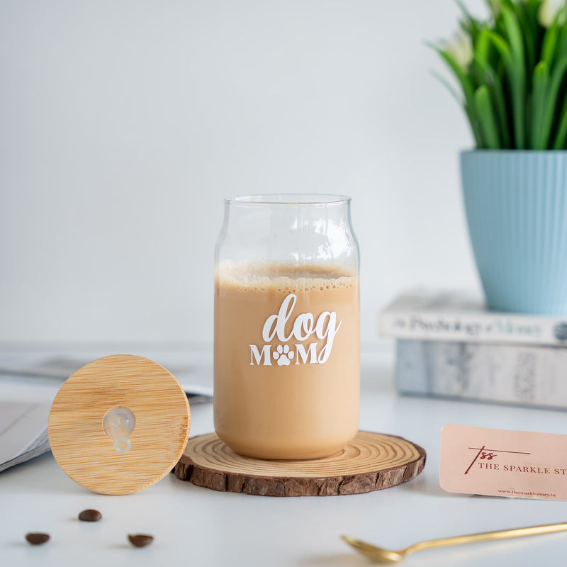 Can Glass Tumbler - Dog Mom