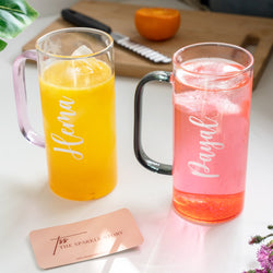 Personalized Tall Glass With Handle - COD Not Applicable