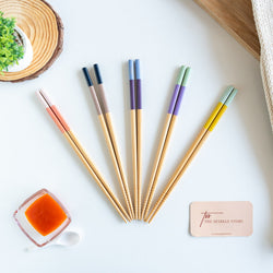 Personalized Wooden Chopsticks - Dual Colour - COD Not Applicable