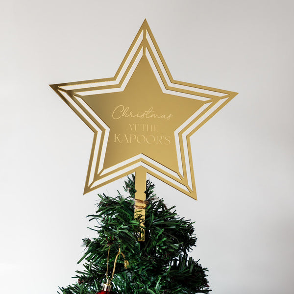 Personalized Tree Topper - Star - COD Not Applicable