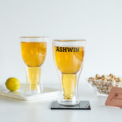 Personalized Double Wall Beer Glass - COD Not Applicable