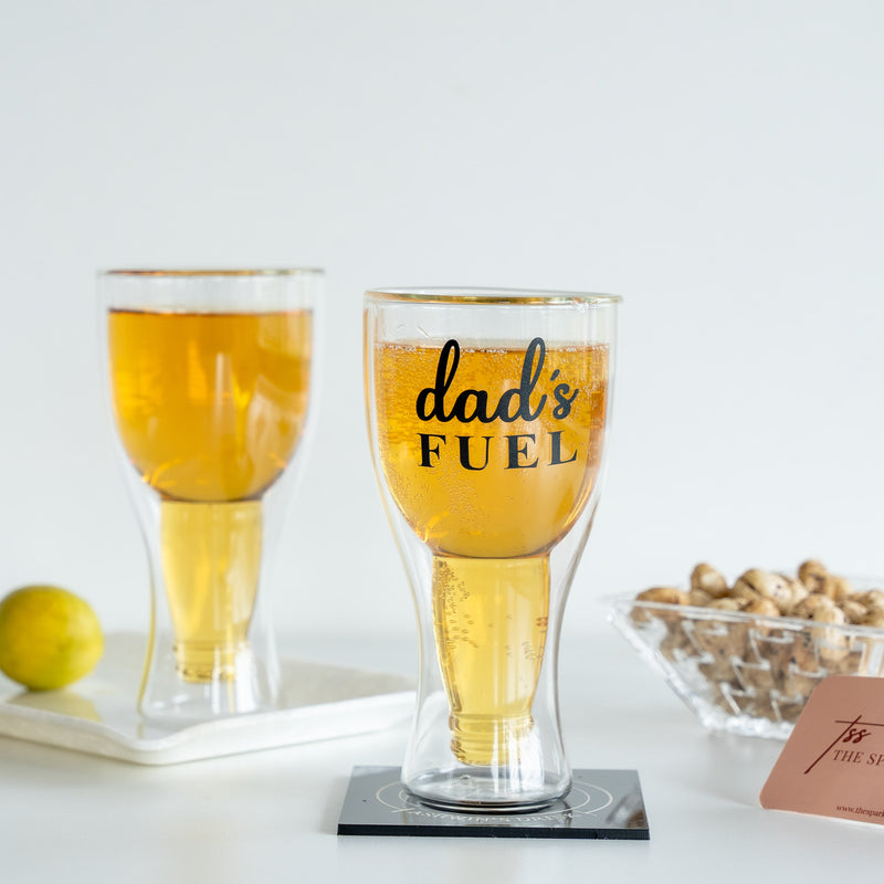 Double Wall Beer Glass - Dad's Fuel - COD Not Applicable