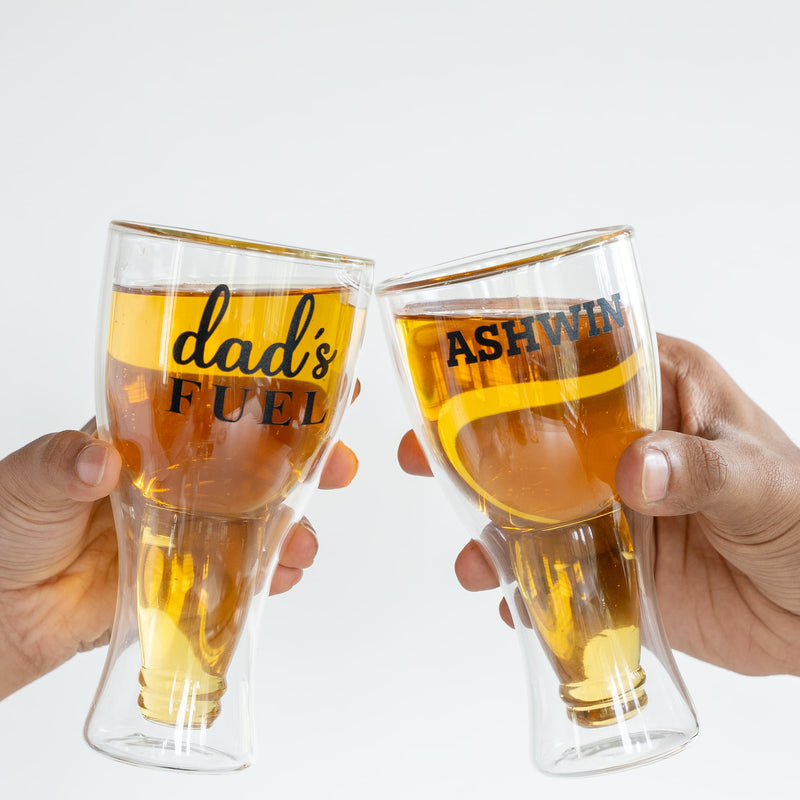 Personalized Double Wall Beer Glass - COD Not Applicable