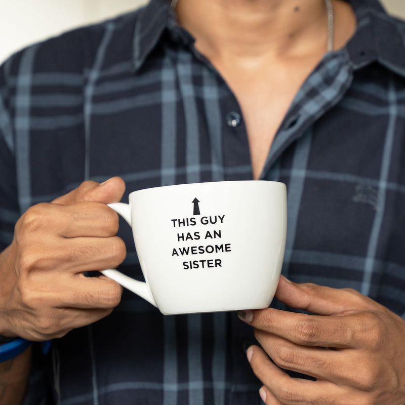 Large Ceramic Mug - Awesome Sister - COD Not Applicable