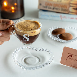 Personalized Mini Cup with Heart Saucer - COD Not Applicable