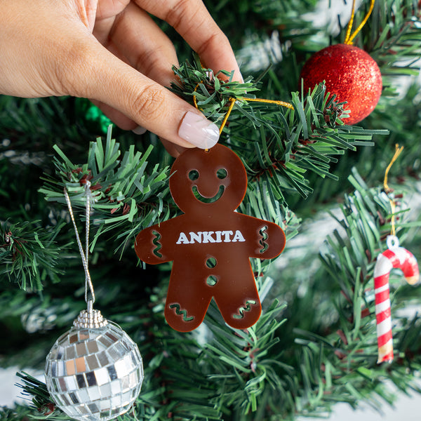 Personalized Ornament - Gingerbread - Single - COD Not Applicable