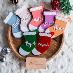 Personalized Ornament - Stocking With Name - Single - COD Not Applicable