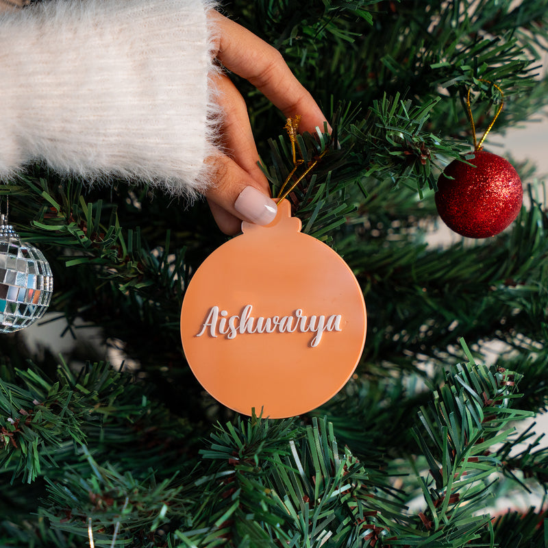 Personalized Pastel Bauble - Single - COD Not Applicable