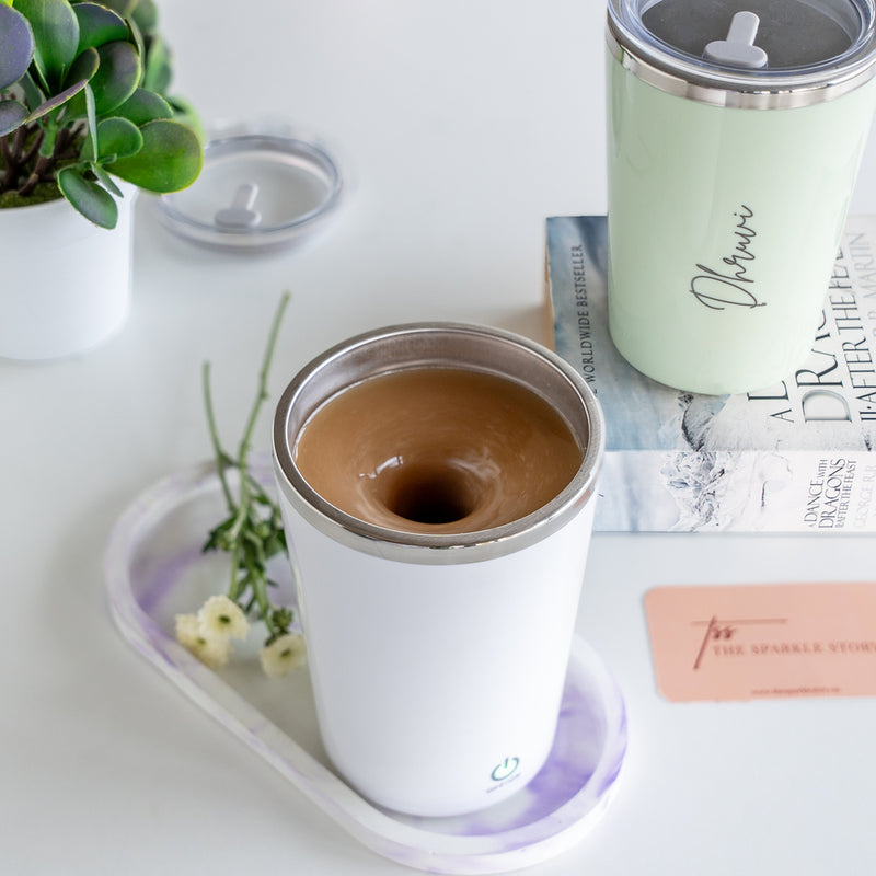 Personalized Magnetic Self-Stirring Tumbler - COD Not Applicable