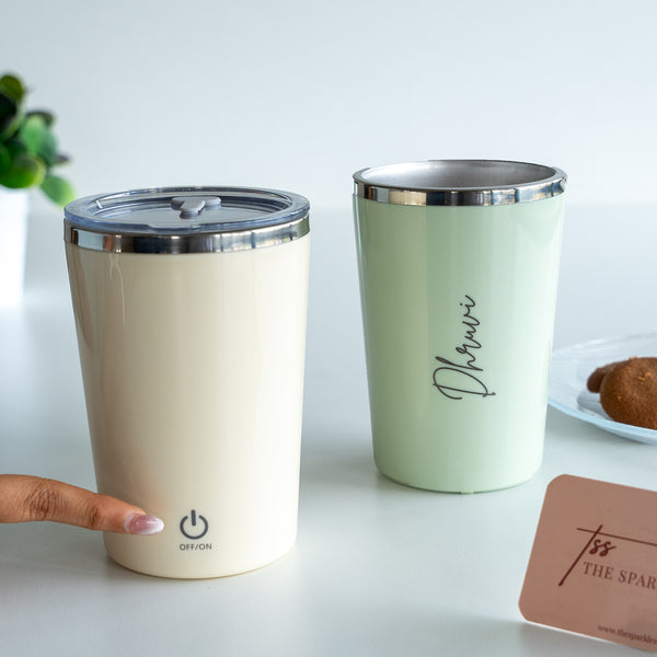 Personalized Magnetic Self-Stirring Tumbler - COD Not Applicable