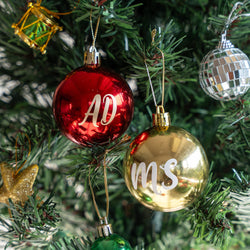 Personalized Mini Xmas Bauble - Single