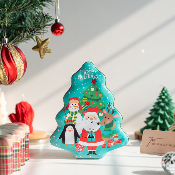 Tin Gift Box - Christmas Tree