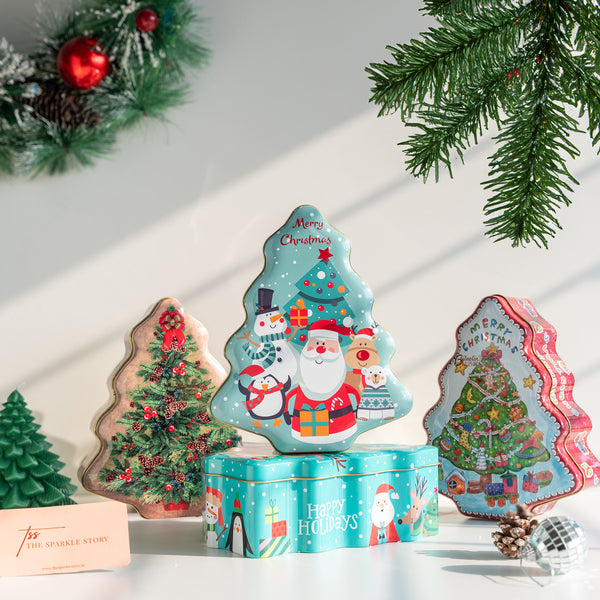 Tin Gift Box - Christmas Tree