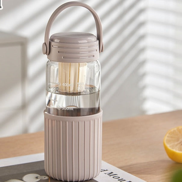 Personalized Infuser Glass Bottle With Sleeve - COD Not Applicable