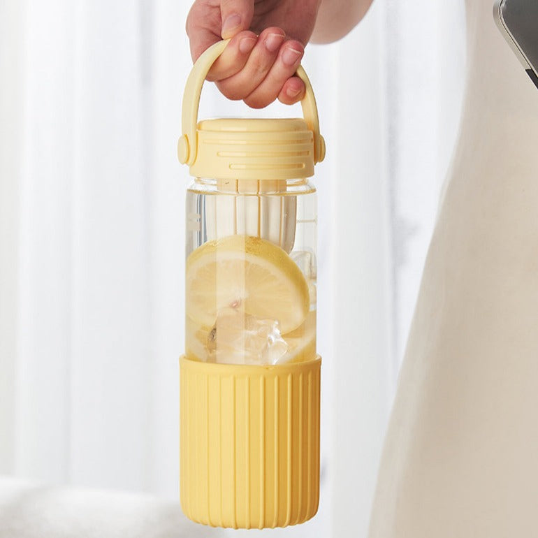 Personalized Infuser Glass Bottle With Sleeve - COD Not Applicable