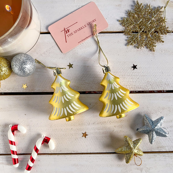 Christmas Ornament - Christmas Tree - Set Of 2