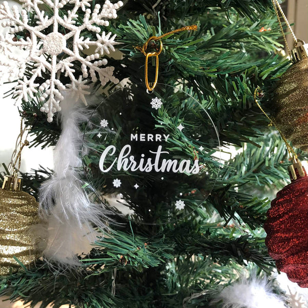 Acrylic Ornament - Merry Christmas