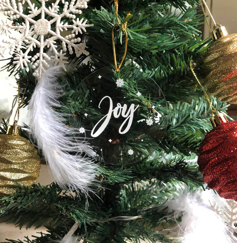 Acrylic Ornament - Joy