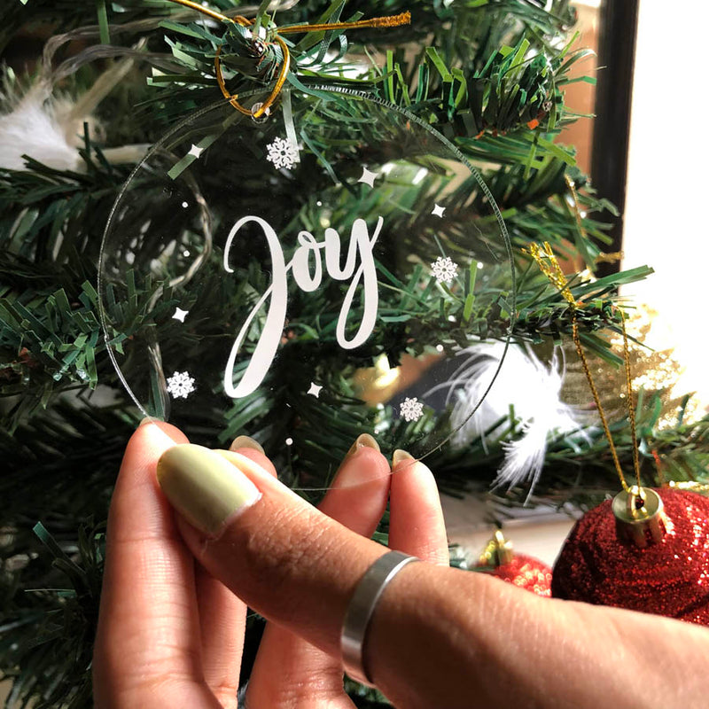 Acrylic Ornament - Joy